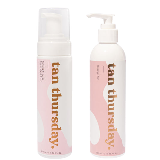 1 Hour Light Glow Tanning Mousse + Gradual Tan